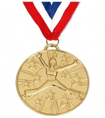 Dance 50mm Target Budget Medal With Ribbon