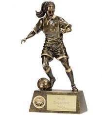 Pinnacle Female Football Trophy in 4 Sizes