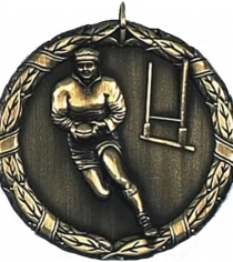 Laurel 50 Rugby medal in Gold & Silver