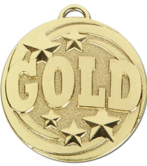 Target 50mm Gold Silver & Bronze Medal