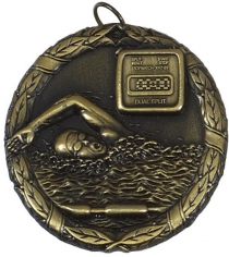 Laurel 50mm Swimming Medal
