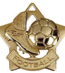 Football 60mm Mini Stars Medal