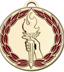 Classic Torch 50mm Colour Medal