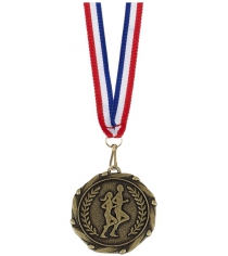Runners Medal With Ribbon