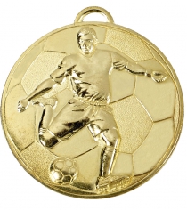 Helix Footballer 60mm Football Medal 
