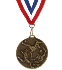 Bronze Target Football Medal