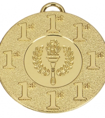 50mm Target 1st, 2nd & 3rd Place Medal in Gold, Silver & Bronze with Free Ribbon 