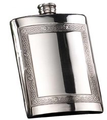 Sheffield Pewter Mull Celtic Flask 6oz