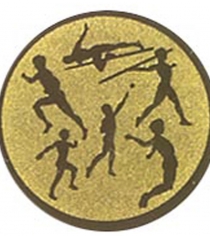 Athletics, Foil Centre Disc in Gold, Silver & Bronze