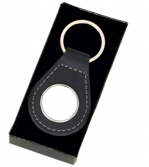 Round Leather key Ring