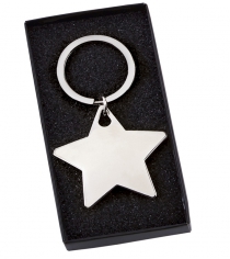 Silver Star Key Ring