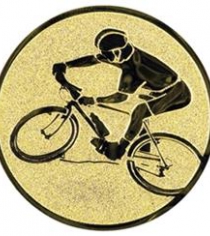 Mountain Bike Metal Centre in Gold, Silver & Bronze