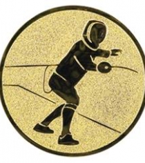 Fencing Metal Centre Disc in Gold, Silver & Bronze