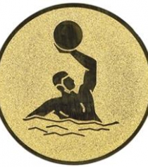 Water Polo Metal Centre in Gold, Silver & Bronze