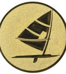 Wind Surfing Metal Centre in Gold, Silver & Bronze