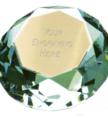 Clarity Green Diamond Paperweight