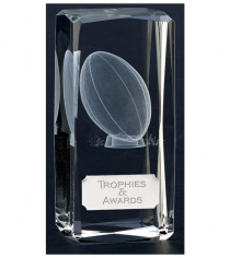 Clarity Crystal Rugby Trophy