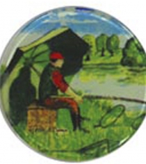 Fishing Angler & Basket P050