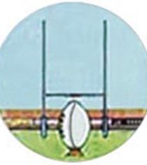 Rugby Ball & Posts P358