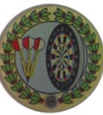 Darts & Board In A Wreath P468