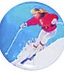 Skiing Slalom P604