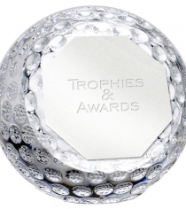 Orb Golf Glass Paperweight