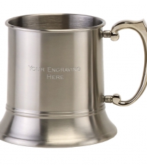 1 Pint Stainless Steel Tankard Satin Finish