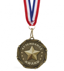 Attendance Combo Medal With Ribbon
