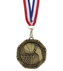 Basketball Medal With Free Ribbon