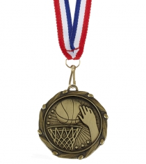 Basketball Medal With Free Ribbon
