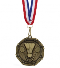Badminton Medal With Free Ribbon