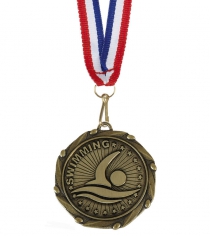 Swimming Combo Medal With Ribbon