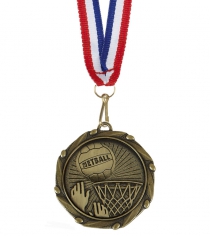 Netball Combo Medal With Ribbon