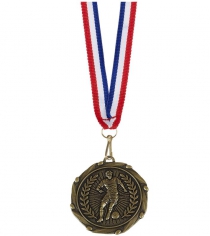 Football Medal Combo With Ribbon
