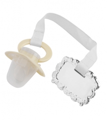 Child's Pacifier With Engravable Tag