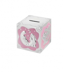 Pink Teddy Pattern Money Box