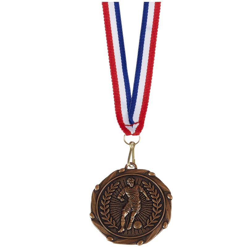 Football Medal Combo With Ribbon